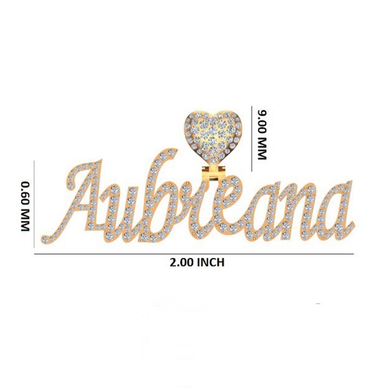 10K Gold Aubreana Signature Pendant