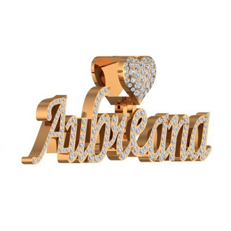 10K Gold Aubreana Signature Pendant