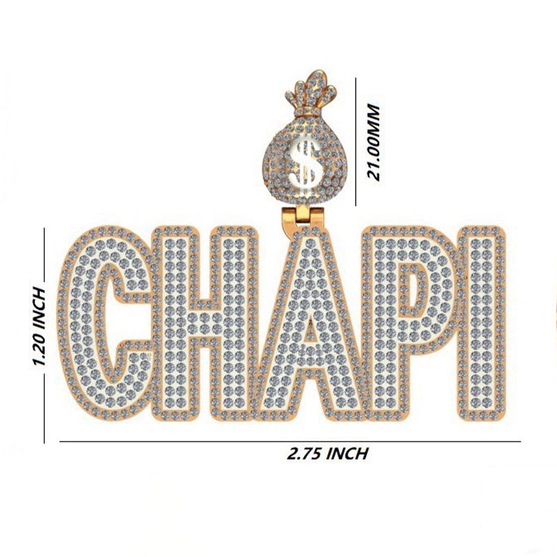 10K or 14K Gold CHAPI Signature Pendant
