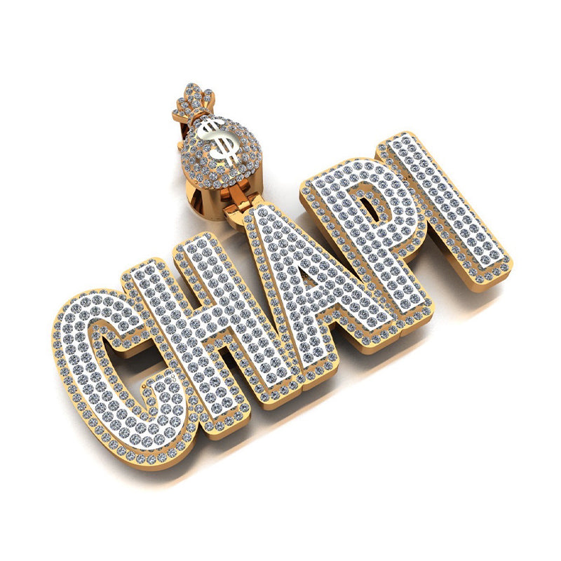 10K or 14K Gold CHAPI Signature Pendant