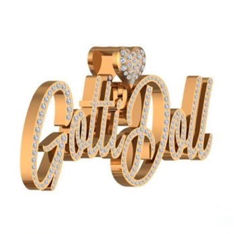 10K Gold Gotti Doll Signature Pendant