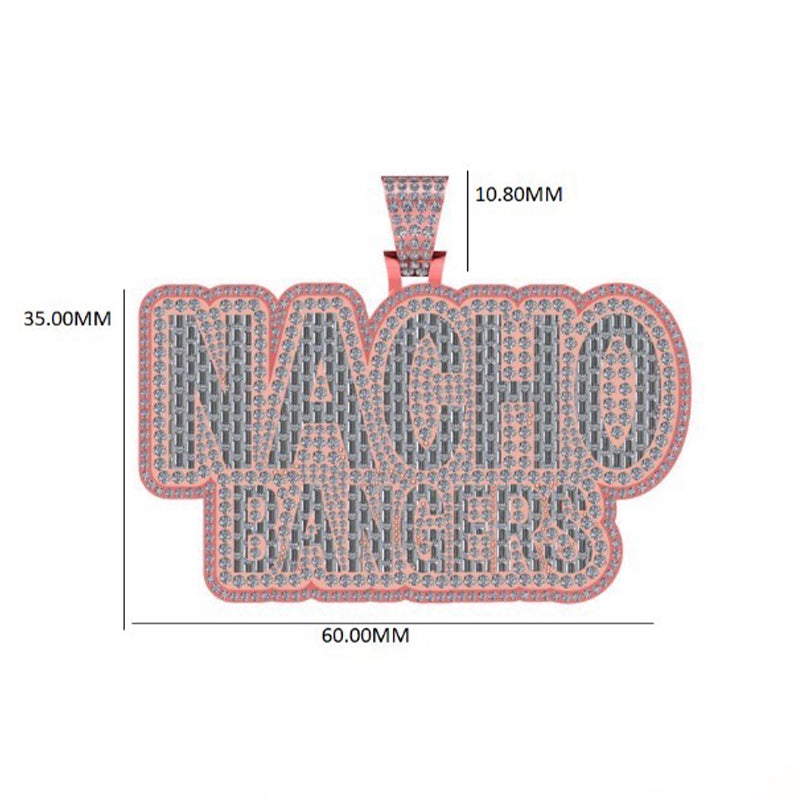 10K Gold NACHO BANGERS 3d Pendant