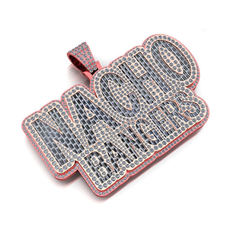10K Gold NACHO BANGERS 3d Pendant