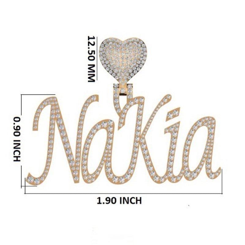 10K Gold NAKIA Signature Pendant