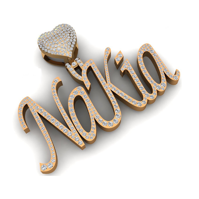 10K Gold NAKIA Signature Pendant