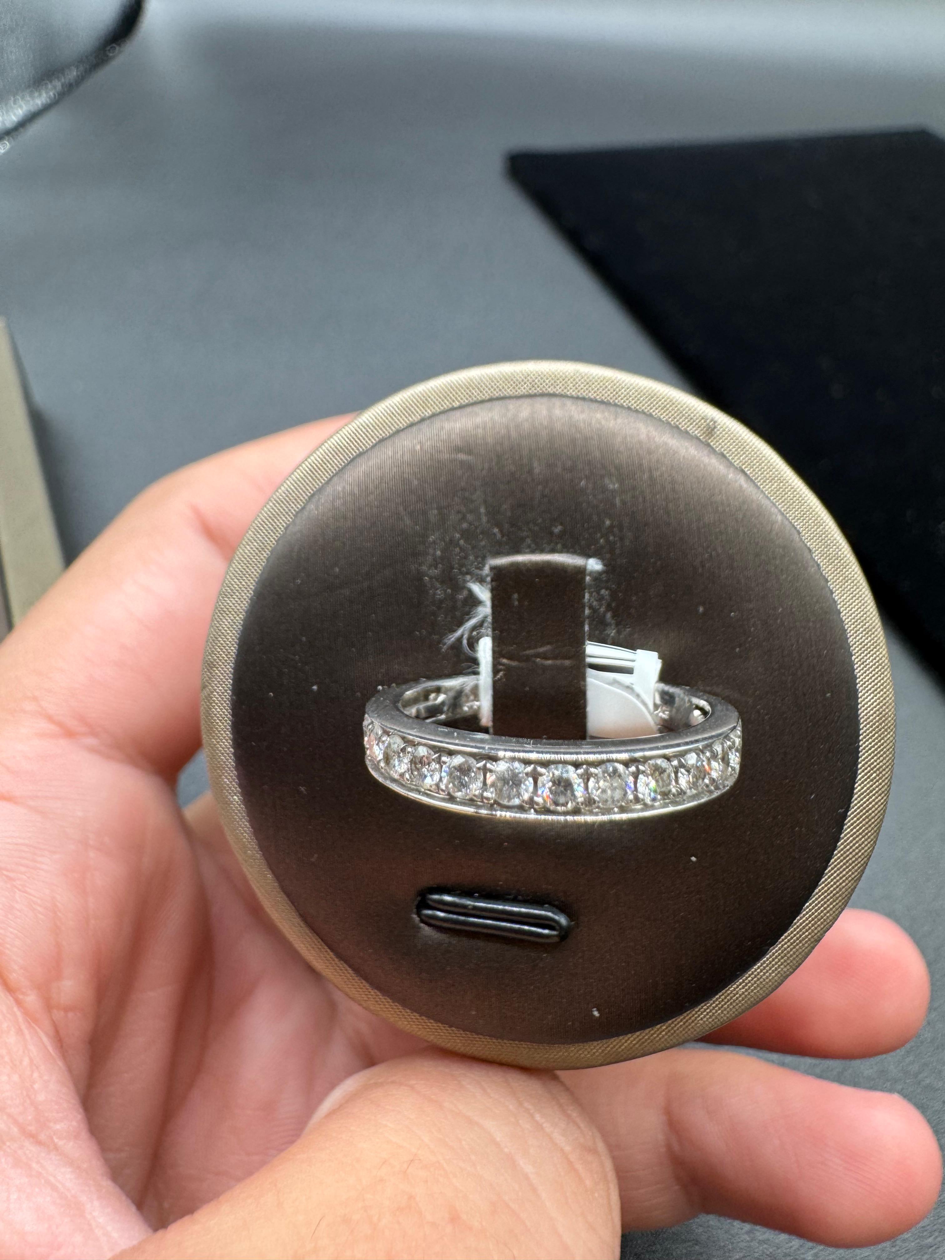 14KT White Gold 0.45CT Diamond Band.