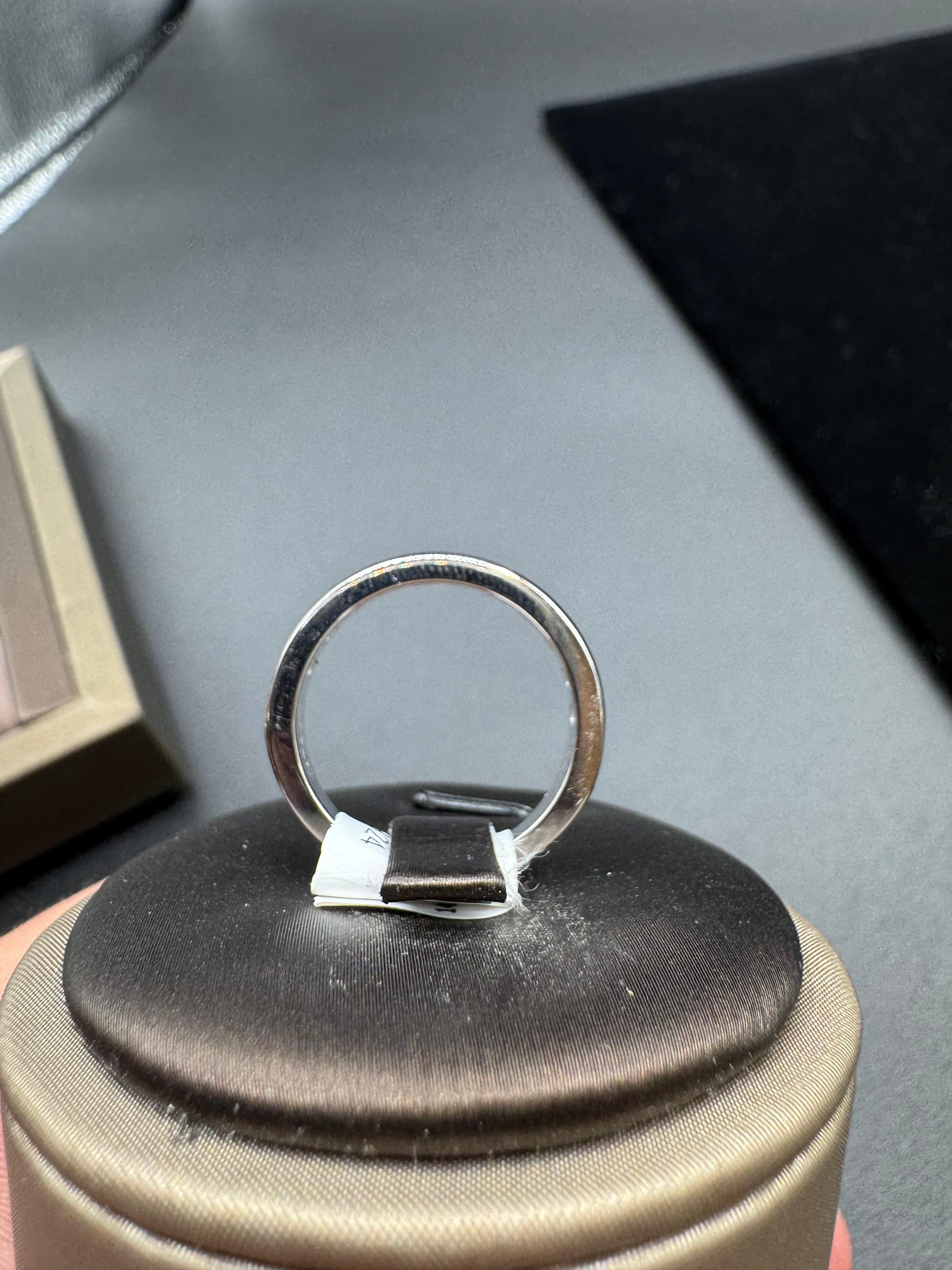 14KT White Gold 0.80CT Diamond Band.