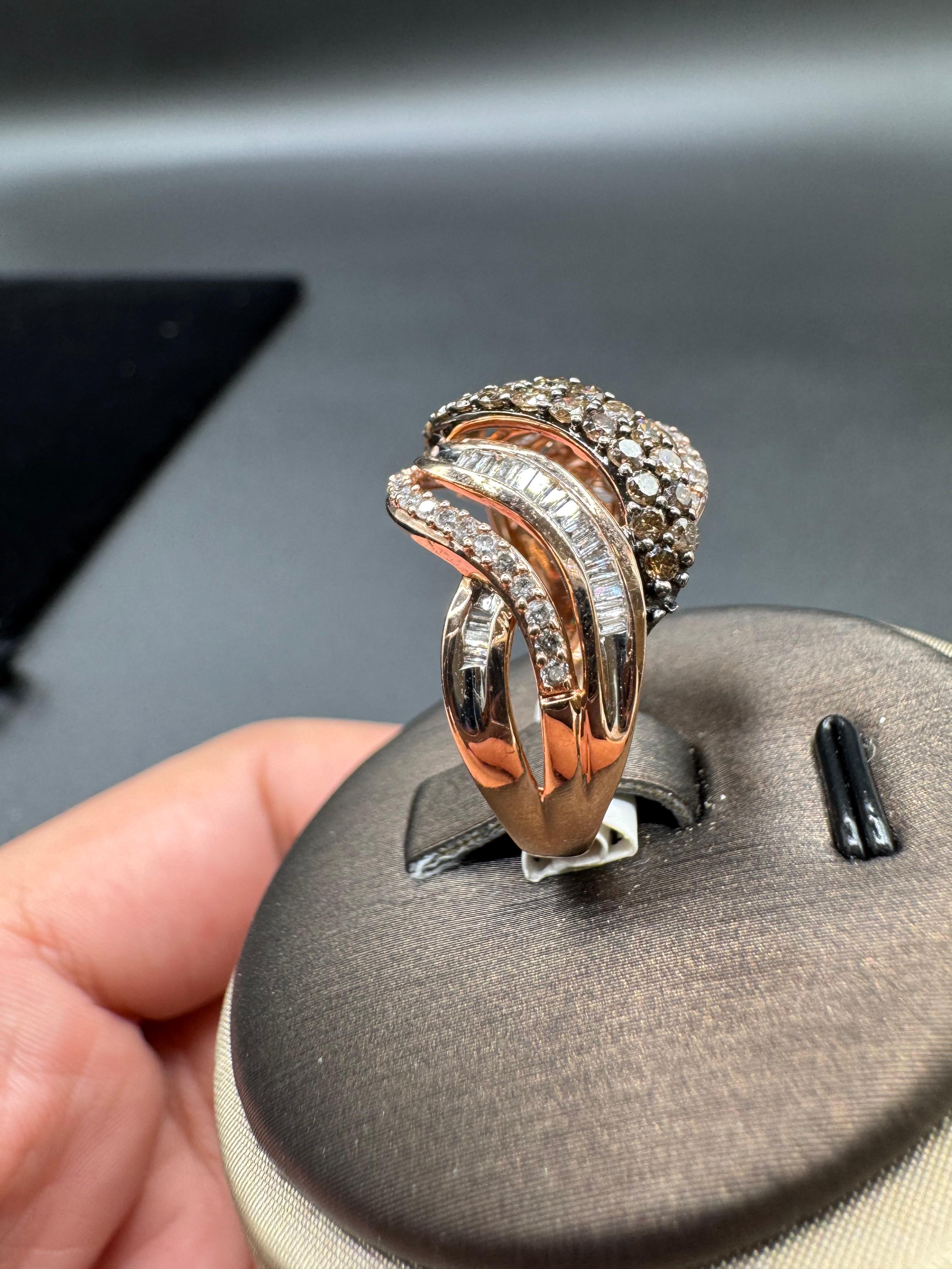 10KT Rose Gold 1.00CT Diamond Ring.