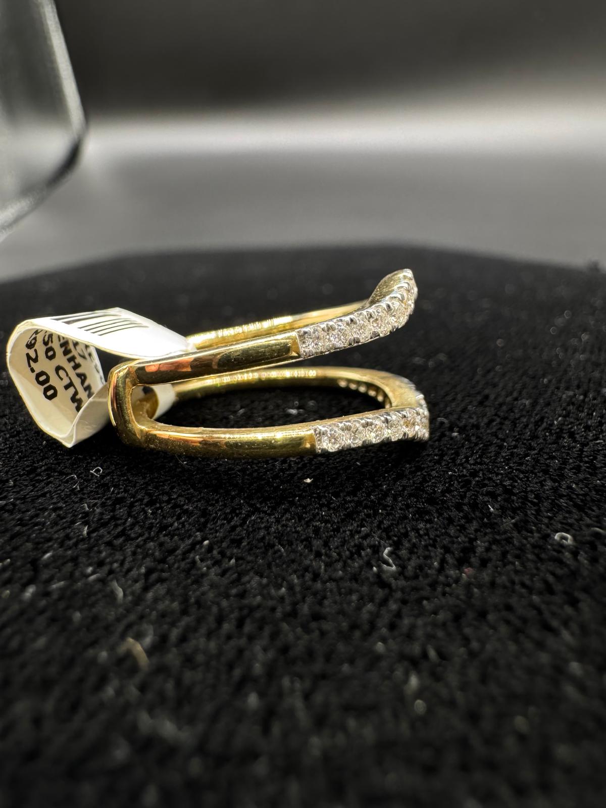 10KT Yellow Gold 0.50CT ENHANCER Diamond Ring.