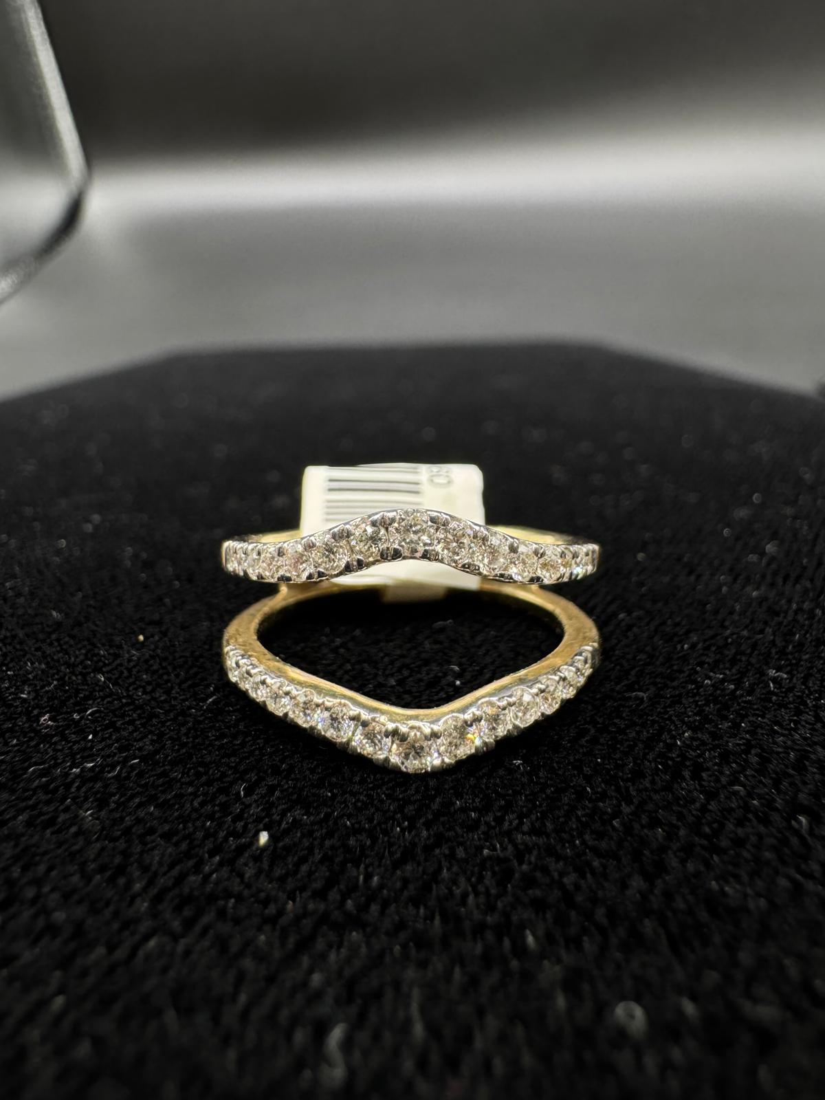 10KT Yellow Gold 0.50CT ENHANCER Diamond Ring.