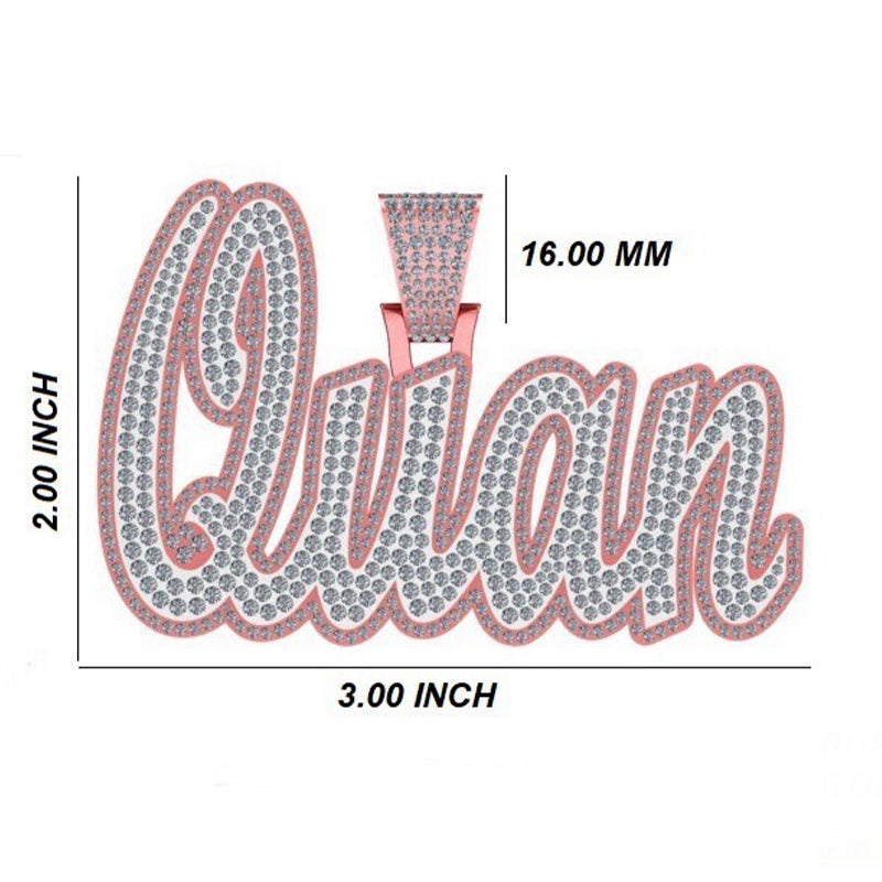 10K or 14K Gold Quan 3d Pendant