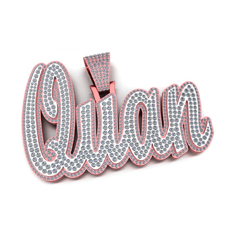 10K or 14K Gold Quan 3d Pendant