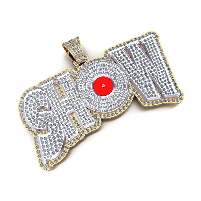 10K or 14K Gold Show 3d Pendant
