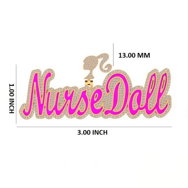 10K Gold Nurse Doll Signature Pendant
